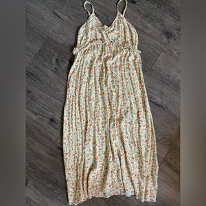 Billabong Floral Print Skirt with Yellow and Green Accents